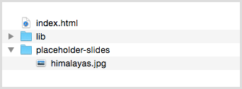 Files and folders inside an HTML export