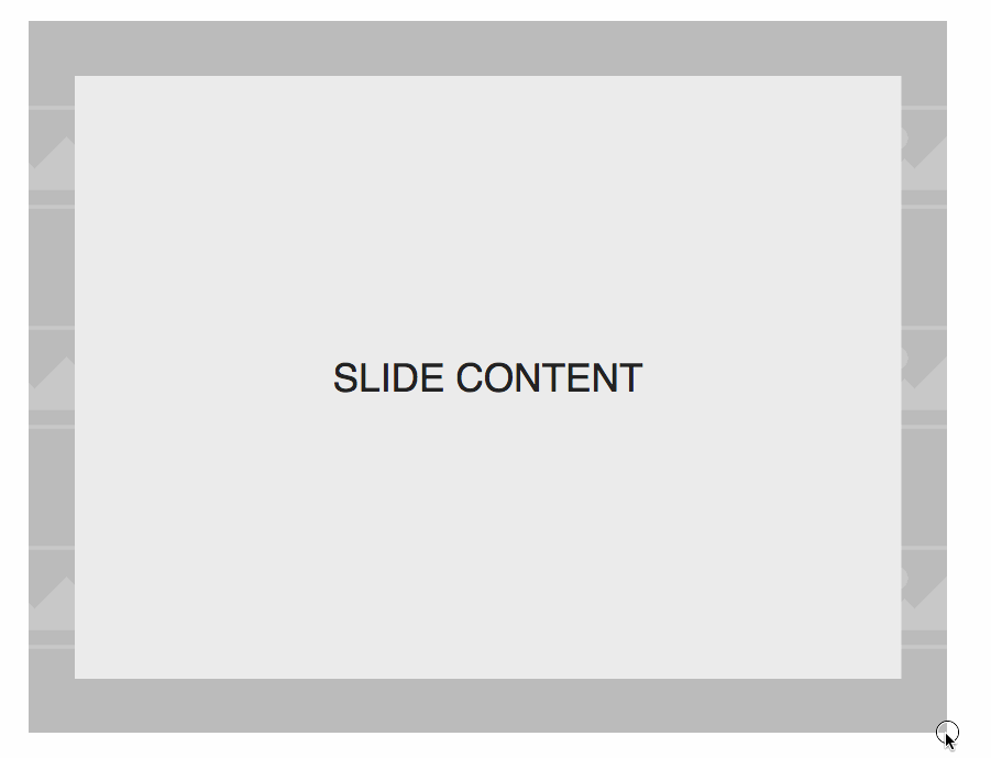 Content and background layers adapting to different screen sizes