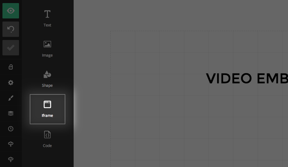 Iframe block in the editor sidebar