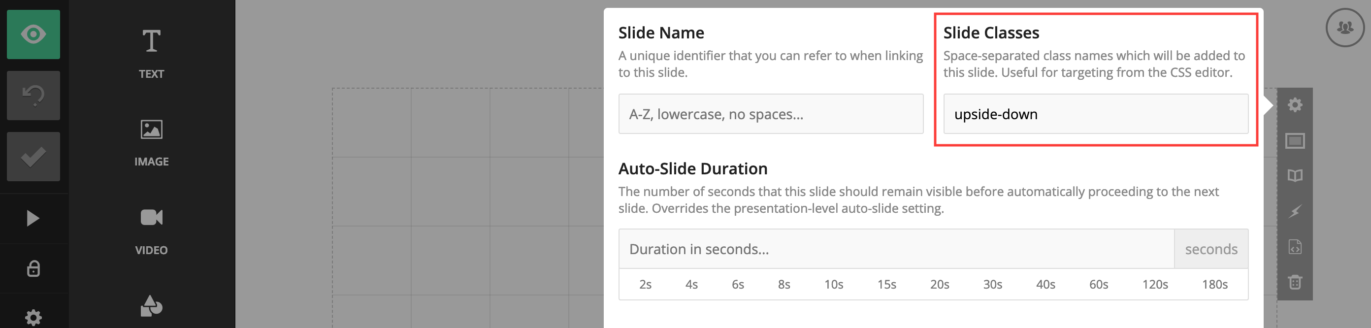 code presentation