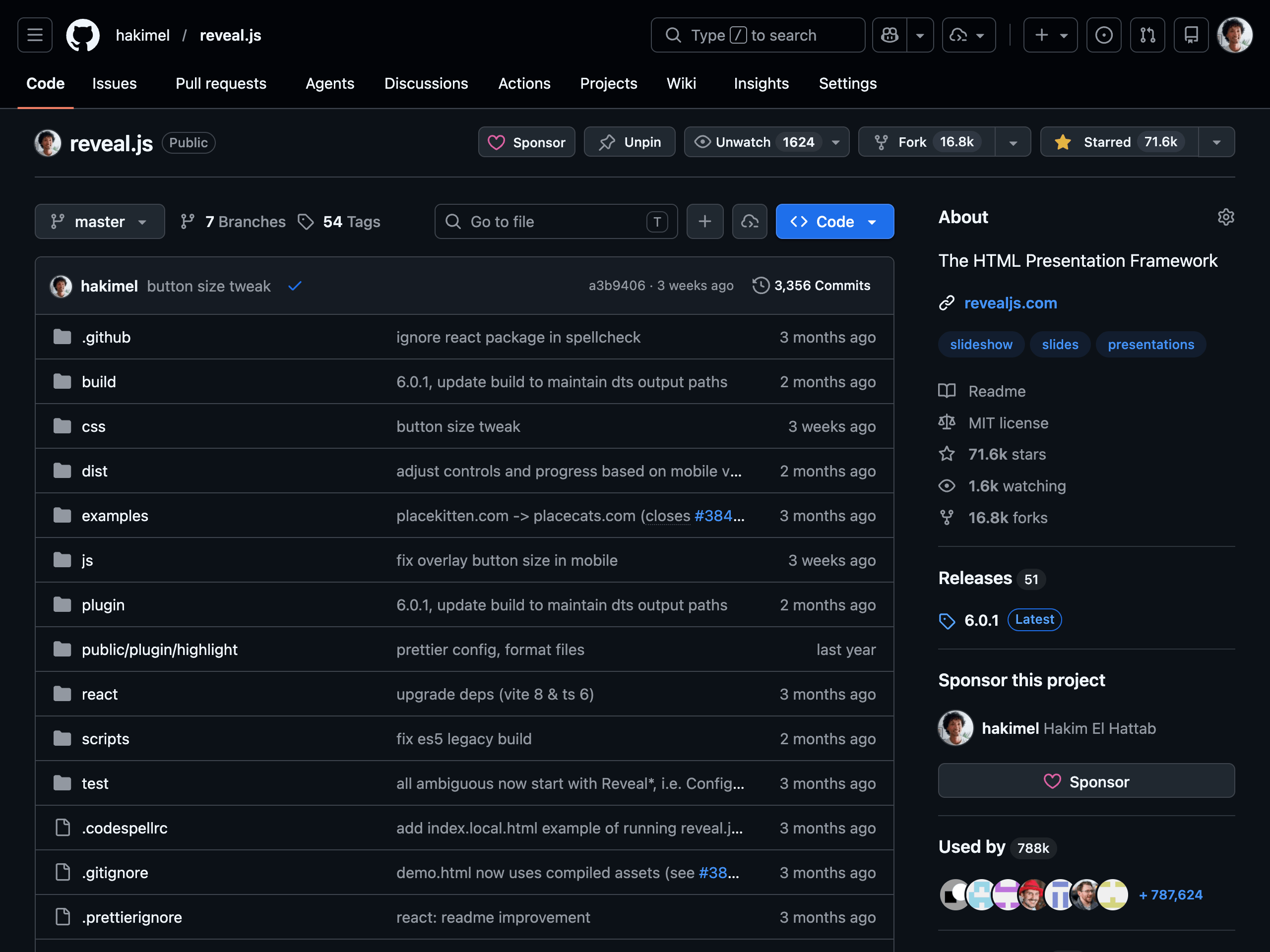 reveal.js powered presentation source in Slides